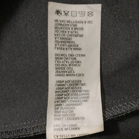 DEX Black pencil dress w/ pleather and gold tone chain detailing ~ MEDIUM LARGE - Picture 14 of 15